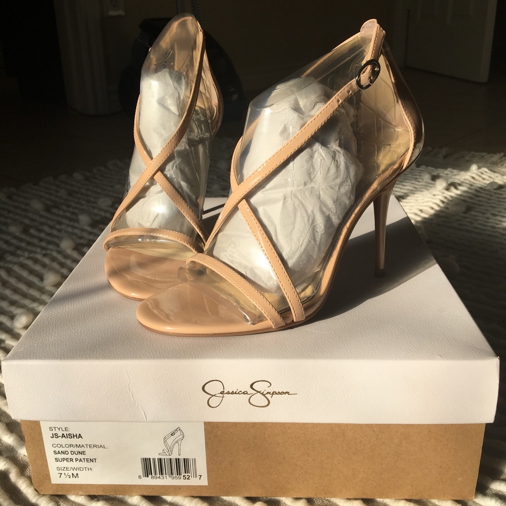 Jessica Simpson -Aisha strap heel- nude
